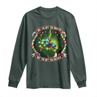 Funny Xmas Long Sleeve Shirt Not The Gift You Wanted But The Gift You Deserve