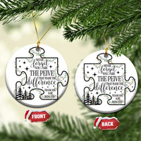 Thank You Gifts Christmas Ornament Never Forget You Are The Piece That Made The Difference - Wonder Print Shop