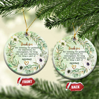 Thank You Gifts Christmas Ornament Most Importantly For Being A Part Of My Journey - Wonder Print Shop