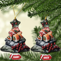 Funny Xmas Sushi Japan Food Lover Christmas Ornament - Wonder Print Shop
