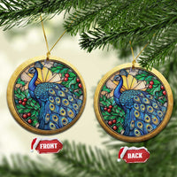 Peacock Christmas Ornament Bird Lover Aesthetic - Wonder Print Shop