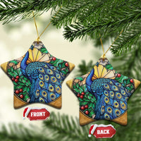 Peacock Christmas Ornament Bird Lover Aesthetic - Wonder Print Shop
