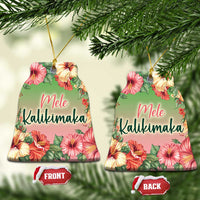 Xmas In Hawaii Christmas Ornament Mele Kalikimaka Beach Hibiscus - Wonder Print Shop