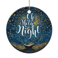 Oh Holly Night Nativity Xmas Christian Christmas Ornament - Wonder Print Shop