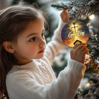 Nativity Christmas God Bless Christian Christmas Ornament - Wonder Print Shop