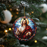 Jesus Religion Christian Christmas Ornament - Wonder Print Shop