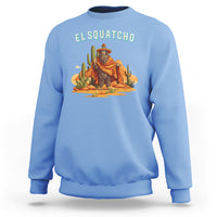 Western Bigfoot Sweatshirt Funny El Squatcho Poncho Mexican - Wonder Print Shop