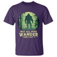Bigfoot T Shirt Not All Who Wander Are Lost Sasquatch - Wonder Print Shop