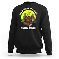 Mystery Of Bigfoot Alien Funny Real Sasquatch Sweatshirt - Wonder Print Shop