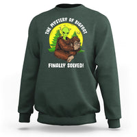 Mystery Of Bigfoot Alien Funny Real Sasquatch Sweatshirt - Wonder Print Shop