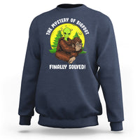 Mystery Of Bigfoot Alien Funny Real Sasquatch Sweatshirt - Wonder Print Shop
