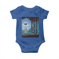 Bigfoot Hiding From Alien UFO Funny Sasquatch Baby Onesie