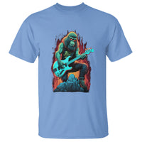 Rocking On Bigfoot Sasquatch Loves Rock And Roll T Shirt - Wonder Print Shop