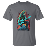 Rocking On Bigfoot Sasquatch Loves Rock And Roll T Shirt - Wonder Print Shop
