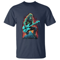 Rocking On Bigfoot Sasquatch Loves Rock And Roll T Shirt - Wonder Print Shop