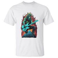 Rocking On Bigfoot Sasquatch Loves Rock And Roll T Shirt - Wonder Print Shop