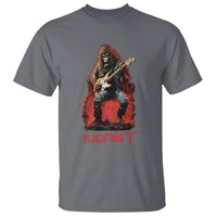 Bigfoot Rock N Roll T Shirt Funny Sasquatch Playing Electric Guitar - Wonder Print Shop