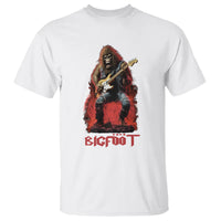 Bigfoot Rock N Roll T Shirt Funny Sasquatch Playing Electric Guitar - Wonder Print Shop