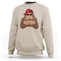 Funny Bigfoot Gangster Hip Hop Rock N Roll Sweatshirt - Wonder Print Shop