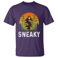Bigfoot Sneaky T Shirt Funny Sasquatch Hiding Retro Forest - Wonder Print Shop