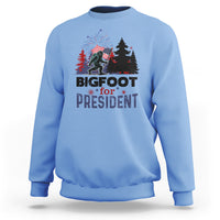 Bigfoot For President Sweatshirt Funny American USA Flag Sasquatch Election - Wonder Print Shop