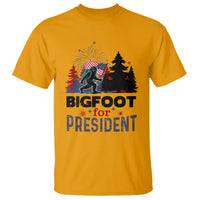 Bigfoot For President T Shirt Funny American USA Flag Sasquatch Election - Wonder Print Shop
