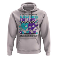 Suicide Prevention Call Or Text 988 Hoodie If You Are Looking For A Sign To Stay Groovy - Wonder Print Shop