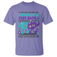Suicide Prevention Call Or Text 988 T Shirt If You Are Looking For A Sign To Stay Groovy - Wonder Print Shop