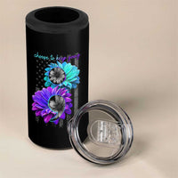 Choose To Keep Going Semicolon Suicide Prevention 4 in 1 Can Cooler Tumbler