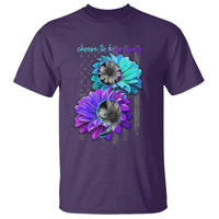Choose To Keep Going Semicolon Suicide Prevention T Shirt - Wonder Print Shop