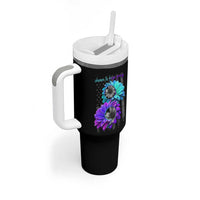 Choose To Keep Going Semicolon Suicide Prevention Tumbler With Handle