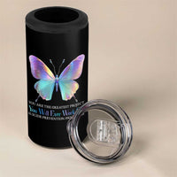 Suicide Prevention 4 in 1 Can Cooler Tumbler You Are The Greatest Project You Will Ever Work On Butterfly