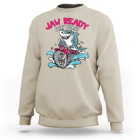 Shark Lover Sweatshirt Jaw Ready For This Riding Motorbike - Wonder Print Shop