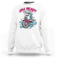 Shark Lover Sweatshirt Jaw Ready For This Riding Motorbike - Wonder Print Shop