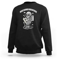 Book Lover Sweatshirt One More Chapter Bookaholic Skeleton - Wonder Print Shop