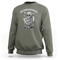 Book Lover Sweatshirt One More Chapter Bookaholic Skeleton - Wonder Print Shop