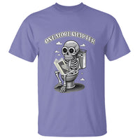 Book Lover T Shirt One More Chapter Bookaholic Skeleton - Wonder Print Shop