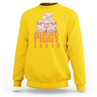 Pig Lover Sweatshirt Cool Piggy Squad - Wonder Print Shop