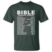 Christian T Shirt Bible Emergency Number - Wonder Print Shop