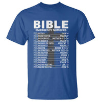 Christian T Shirt Bible Emergency Number - Wonder Print Shop