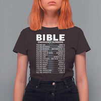 Christian T Shirt For Women Bible Emergency Number - Wonder Print Shop