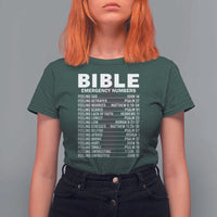Christian T Shirt For Women Bible Emergency Number - Wonder Print Shop