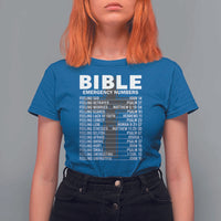 Christian T Shirt For Women Bible Emergency Number - Wonder Print Shop
