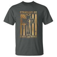 Christian Patriotic T Shirt Stand For The Flag Kneel For The Cross American Christ Cross - Wonder Print Shop