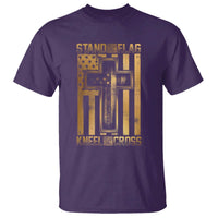 Christian Patriotic T Shirt Stand For The Flag Kneel For The Cross American Christ Cross - Wonder Print Shop