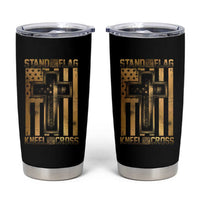 Christian Patriotic Tumbler Cup Stand For The Flag Kneel For The Cross American Christ Cross