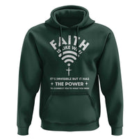 Funny Christian Hoodie Faith Is Like Wifi