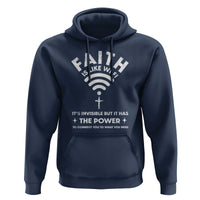 Funny Christian Hoodie Faith Is Like Wifi