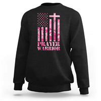 Prayer Warrior Sweatshirt Camo American Flag Christian Pray - Wonder Print Shop