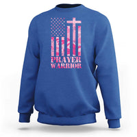Prayer Warrior Sweatshirt Camo American Flag Christian Pray - Wonder Print Shop
